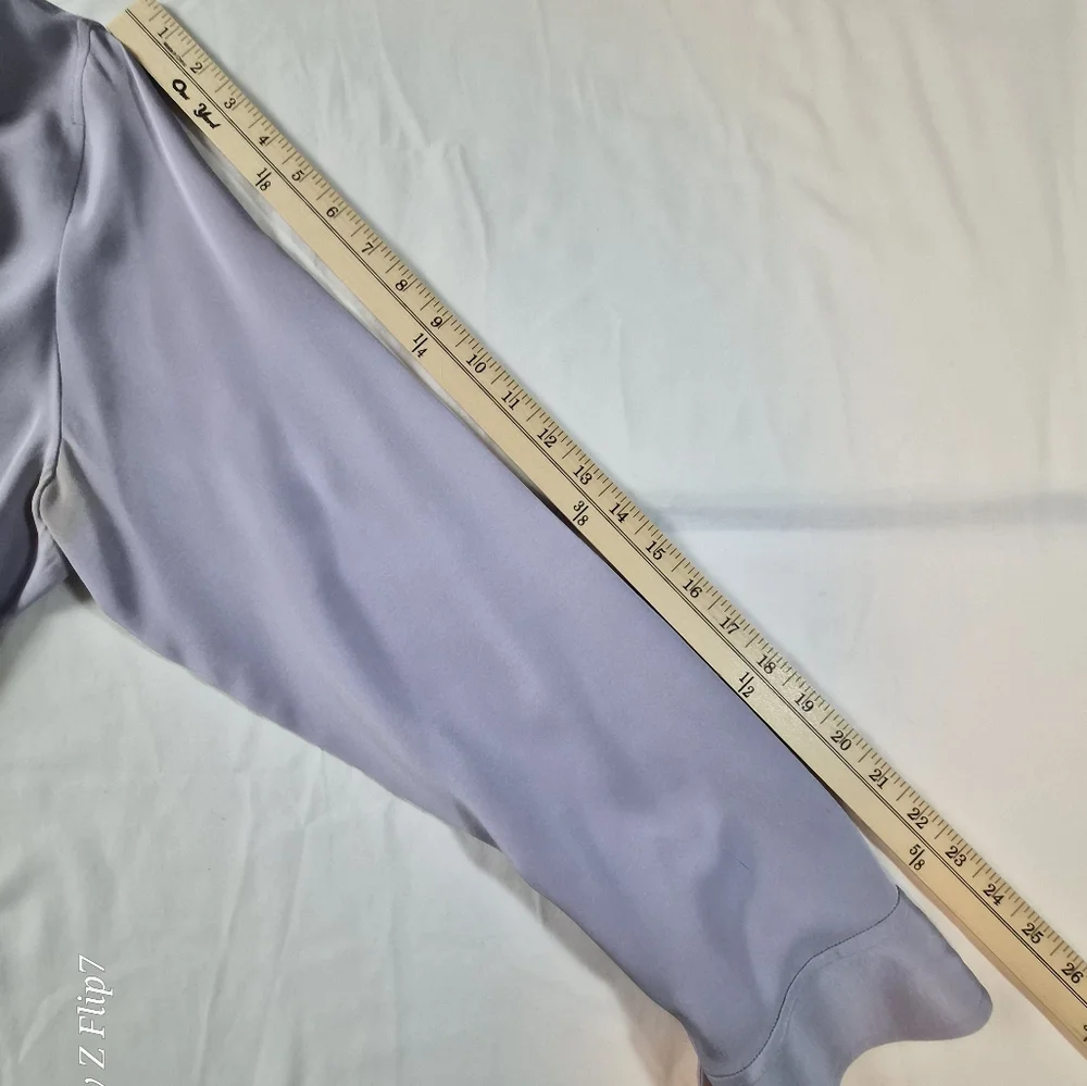 ​REPURPOSE PROJECT: Talbots Petite 96% Silk Stretch Blouse - 16P - Picture 8 of 10